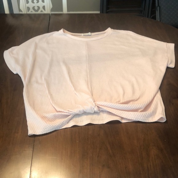 Peach waffle knit top - Picture 2 of 5